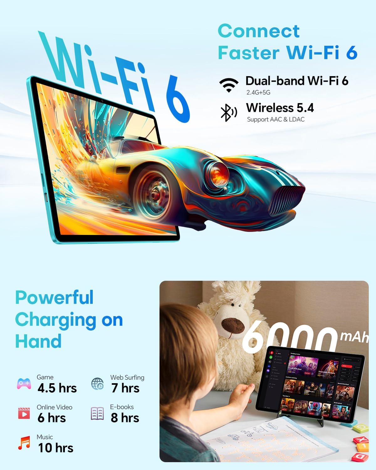 10.1" Android 2-in-1 Tablet Bundle with Keyboard Mouse Case D95157