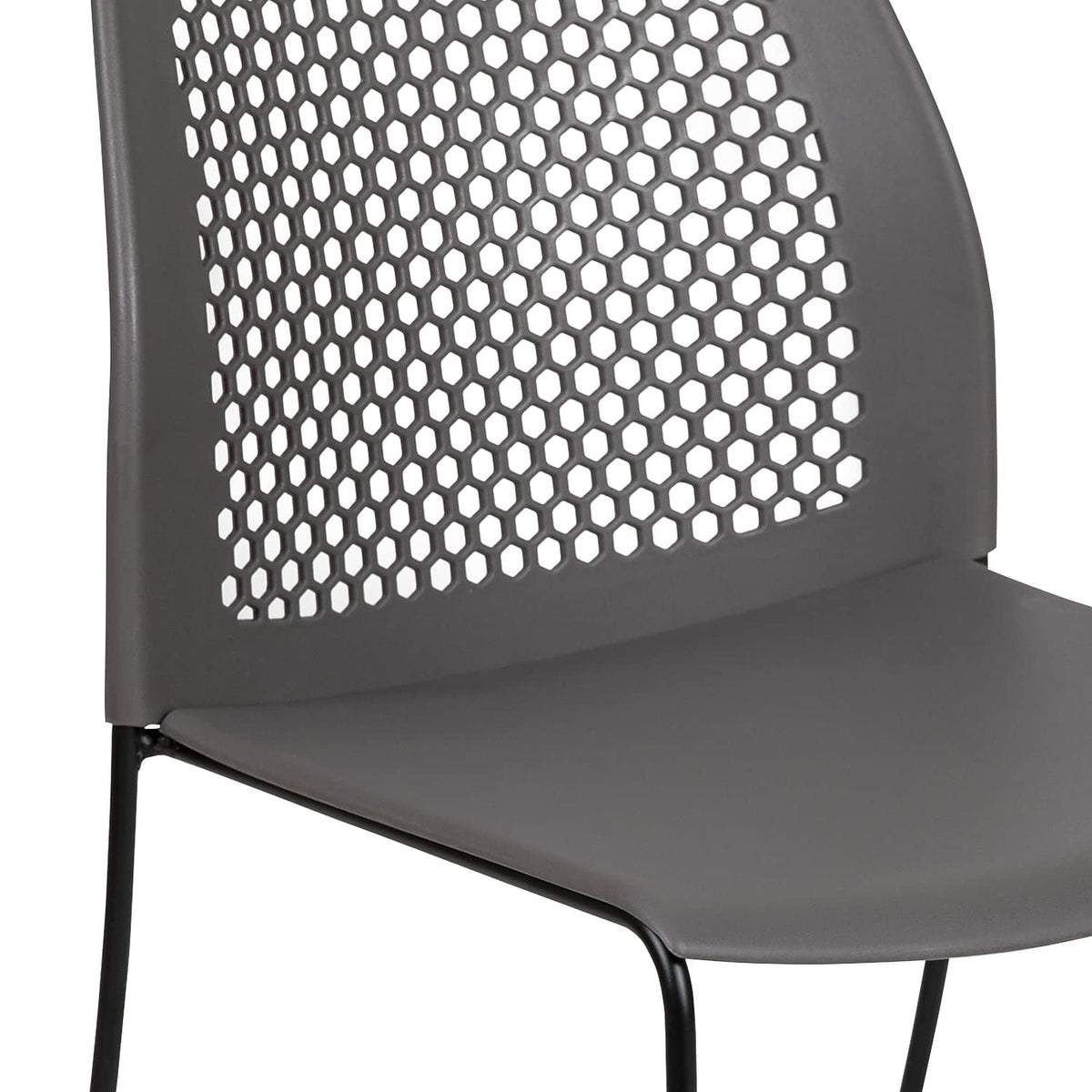 Gray Stack Chair with Air-Vent Back Y245147