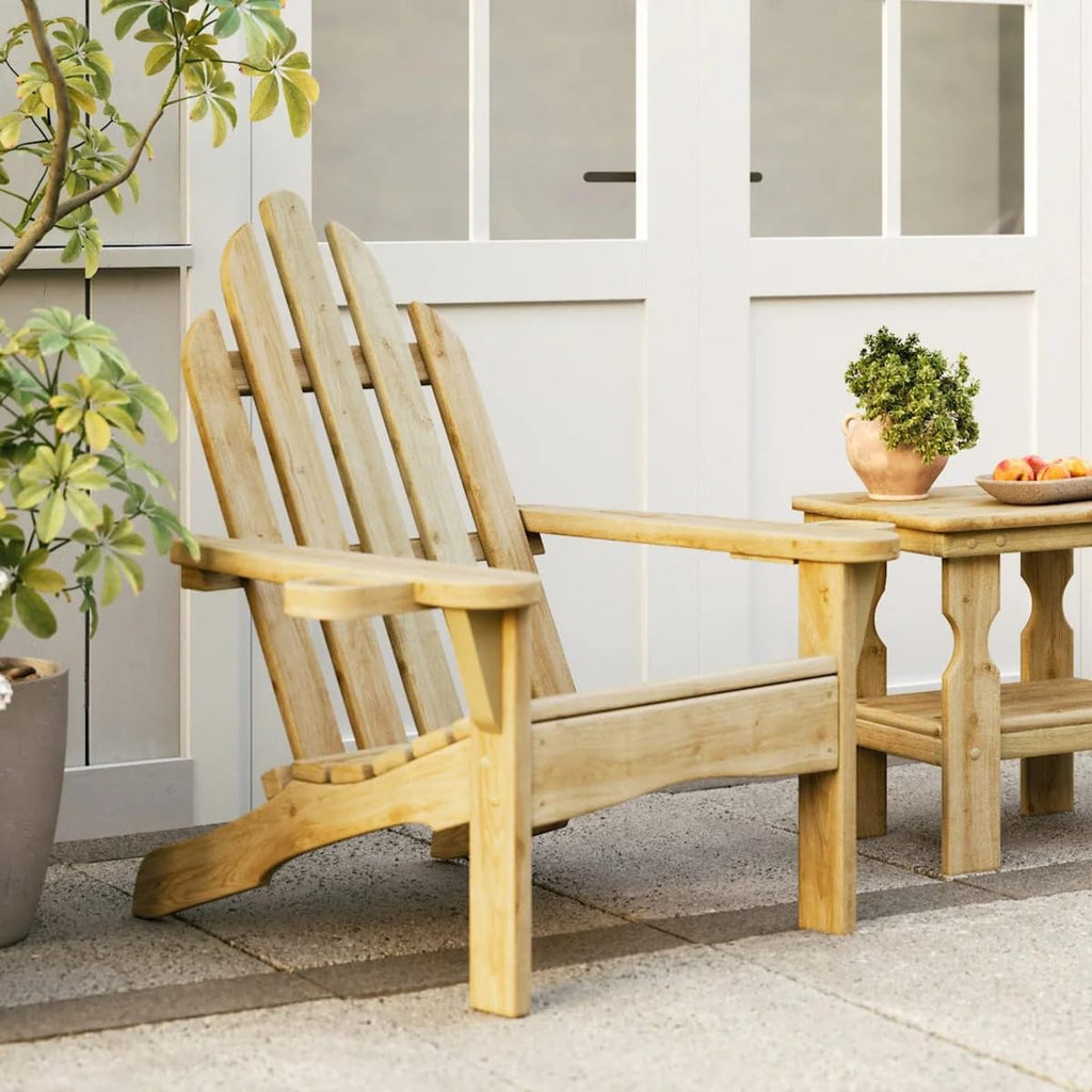 Heavy Duty Adirondack Chair Treated Pine 800 Lb Weight Capacity C530161