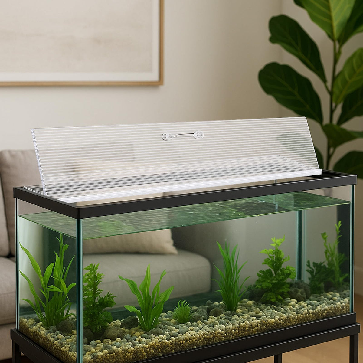 Clear 16 x 8 Inch Aquarium Lids Canopy Set L809