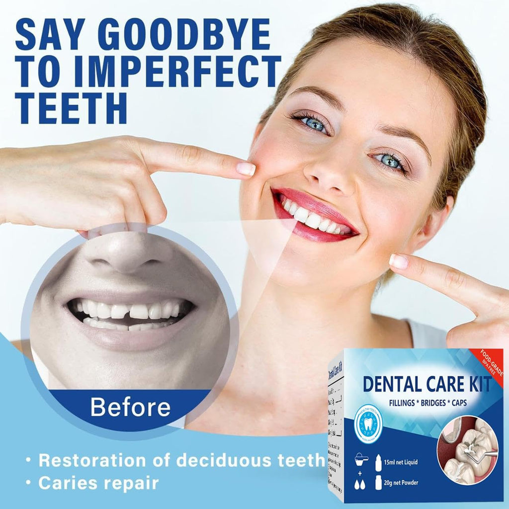 Temporary Teeth Replacement Zinc Oxide Eugenol Dental Kit 4 Pcs F2390