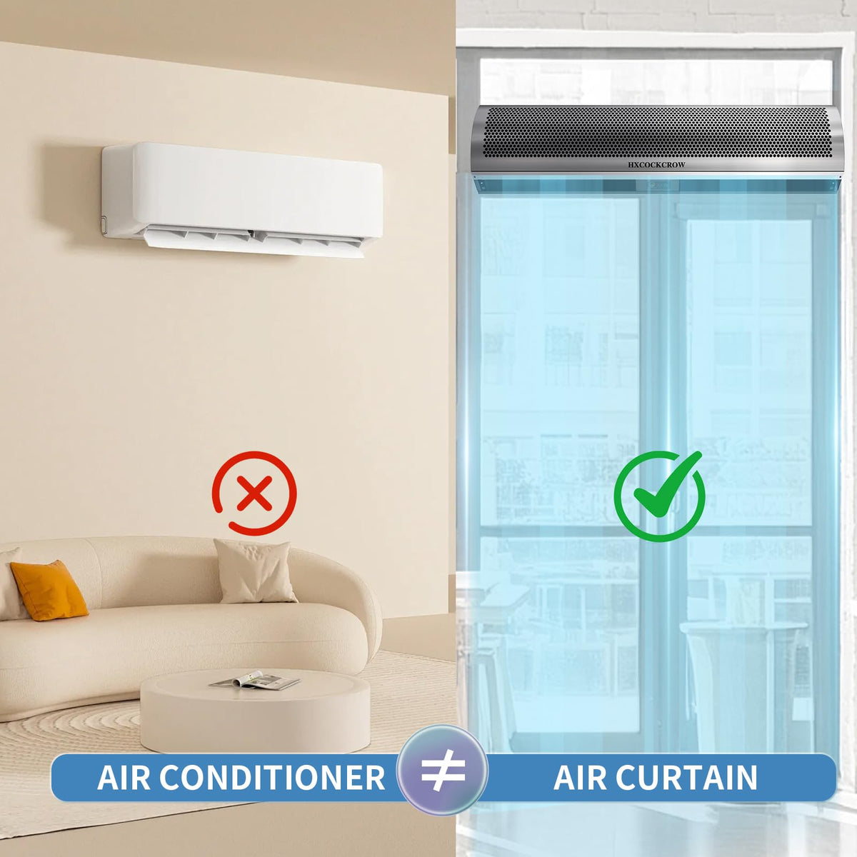 36 Inch Stainless Steel Air Curtain Door Fan P2864