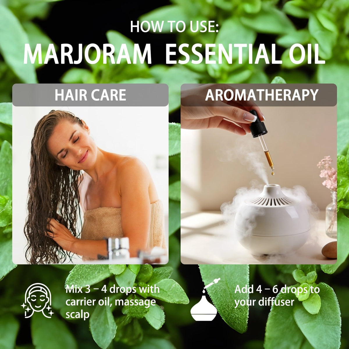 Lavender & Marjoram Essential Oil 4 Fl Oz A8795