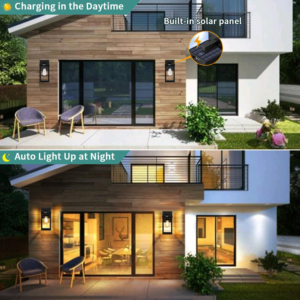 Solar Wall Lights Outdoor with Motion Sensor M167