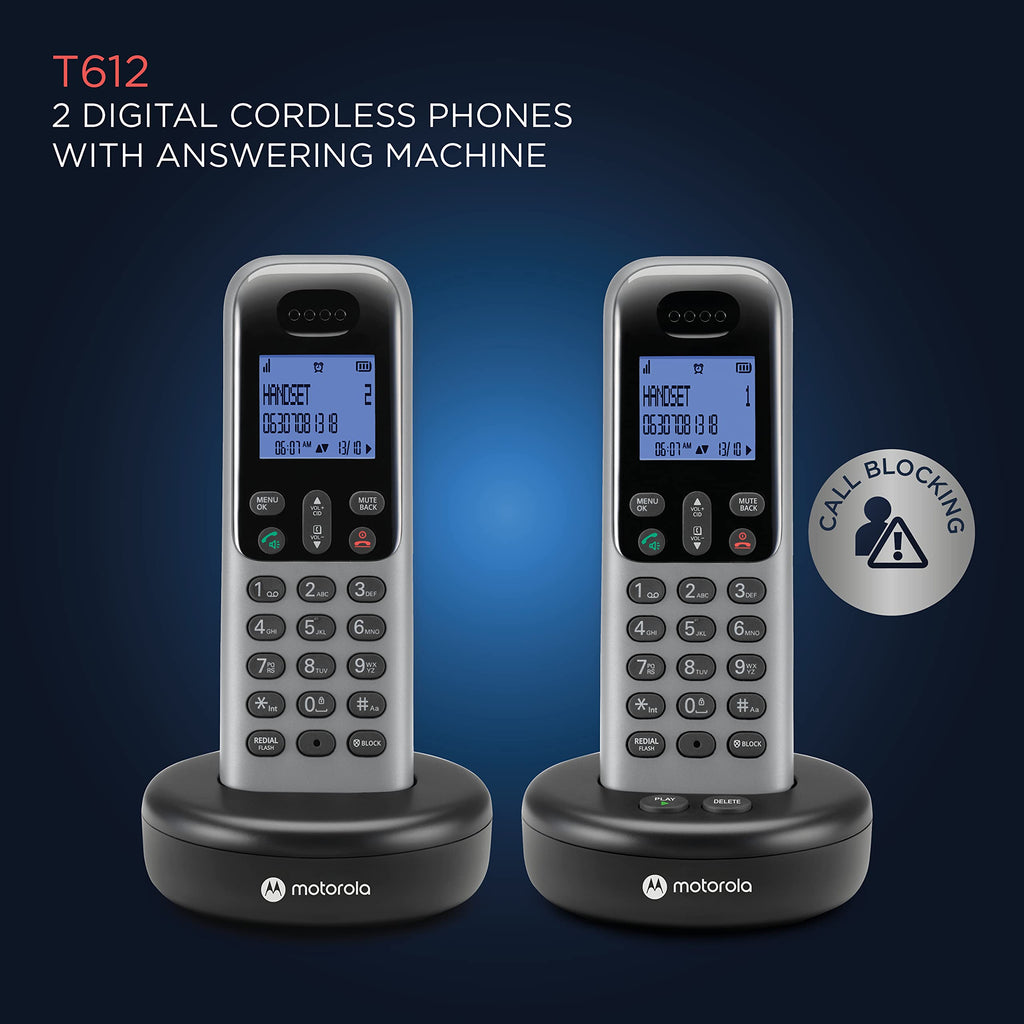 Cordless Phone with Answering Machine, 2 Handsets, Caller ID Z561