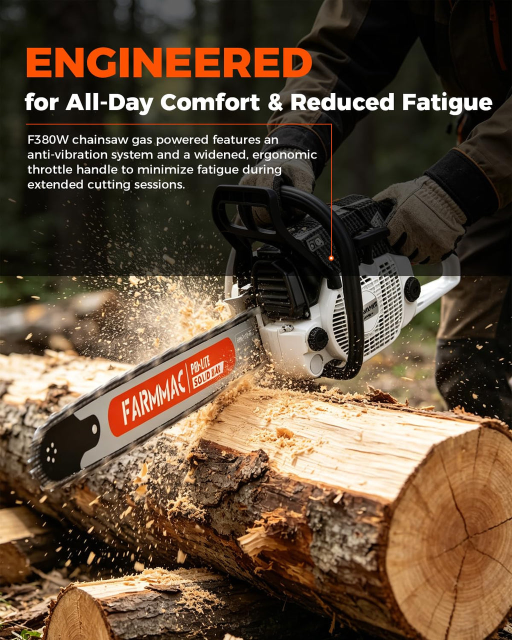 72cc 2-Cycle Gas Chainsaw with 24 Inch Bar O770