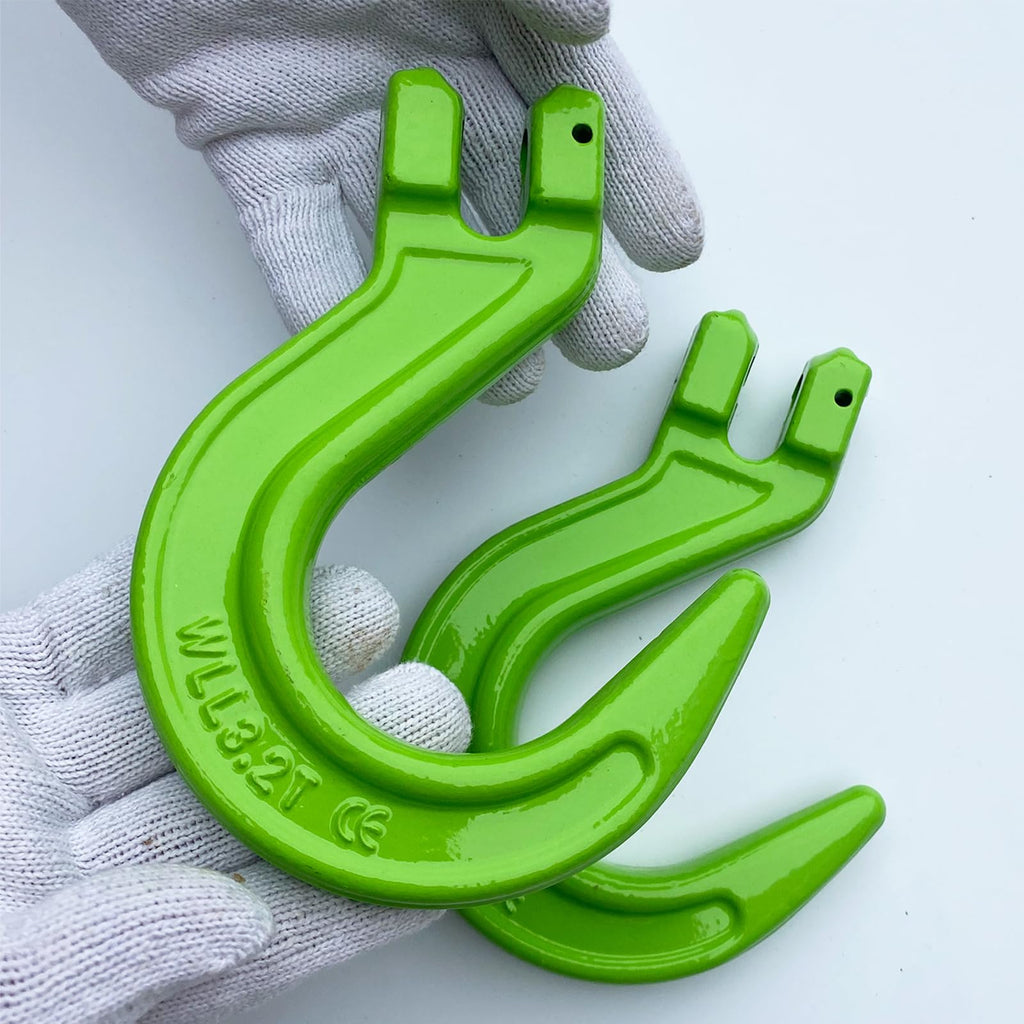 2 Pack 3/8" G80 Clevis Foundry Hook I30917