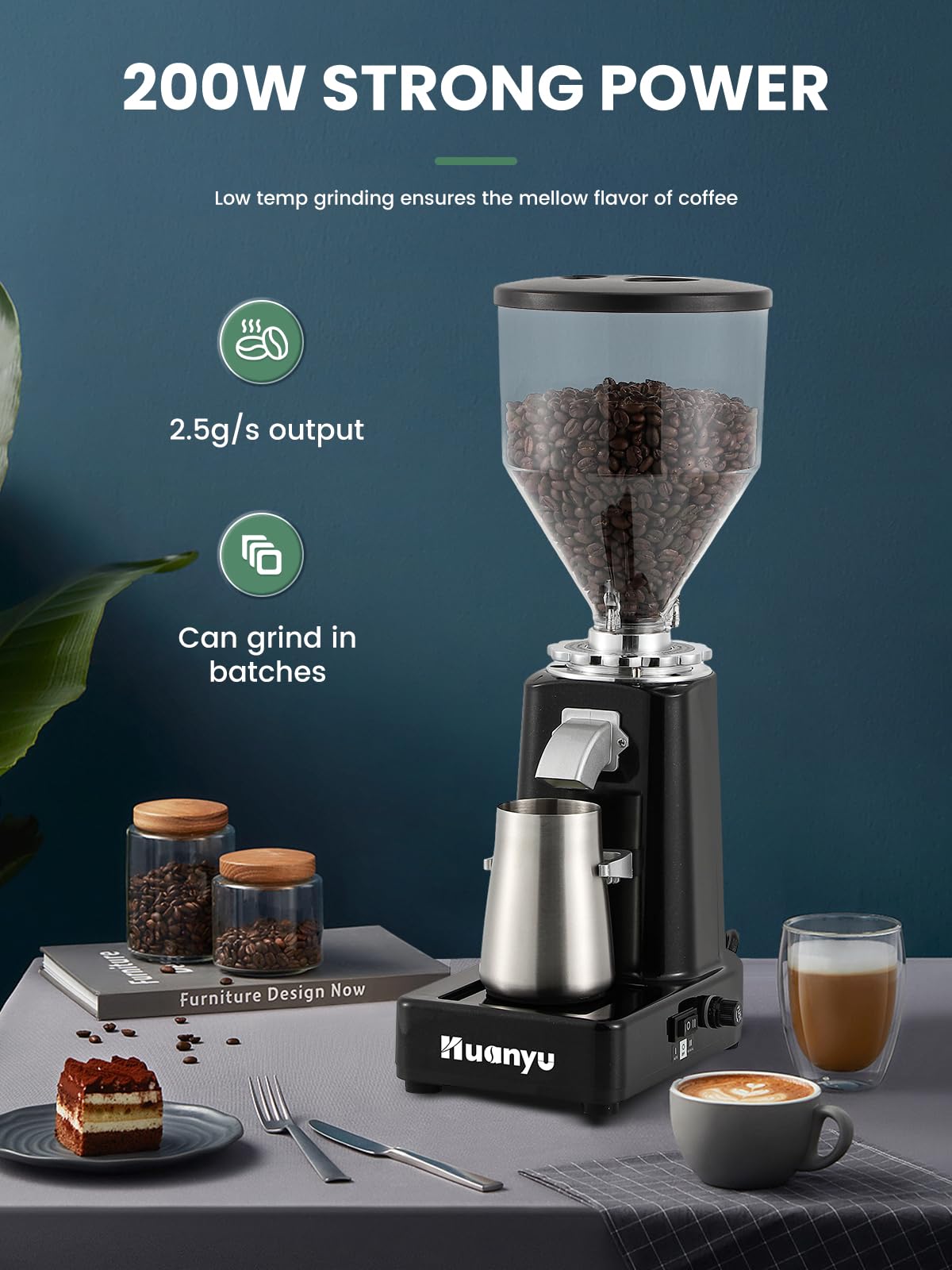60mm Flat Burr Coffee Grinder R61719