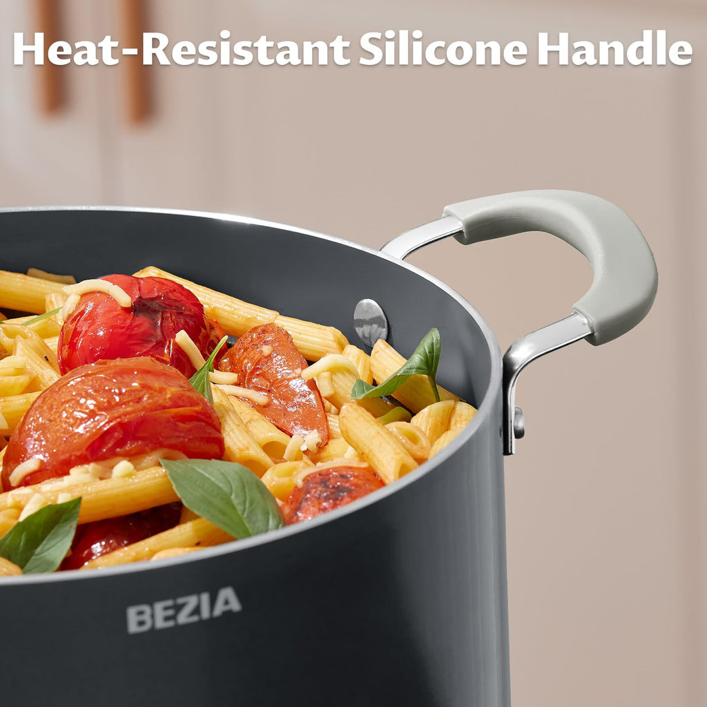 12QT Non Stick Ceramic Stock Pot with Lid S74839