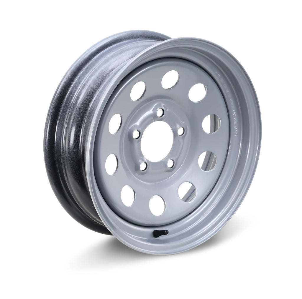 Trailer Tire Wheel ST205/75R15 8-Ply Silver Mod Rim T393