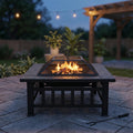 32 inch Black Wood Burning Steel Fire Pit I295