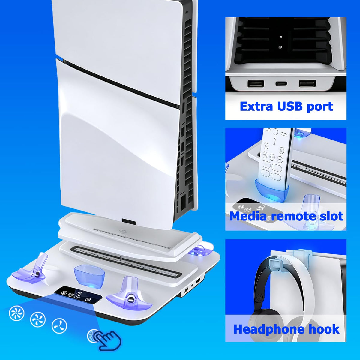 PS5 Cooling Station with Controller & PS VR2 Charger Z31514