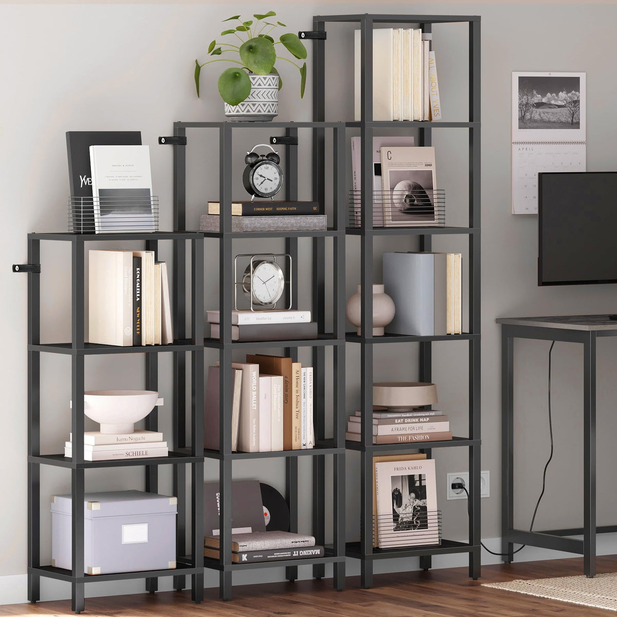 6-Tier Tall Narrow Bookshelf R4393
