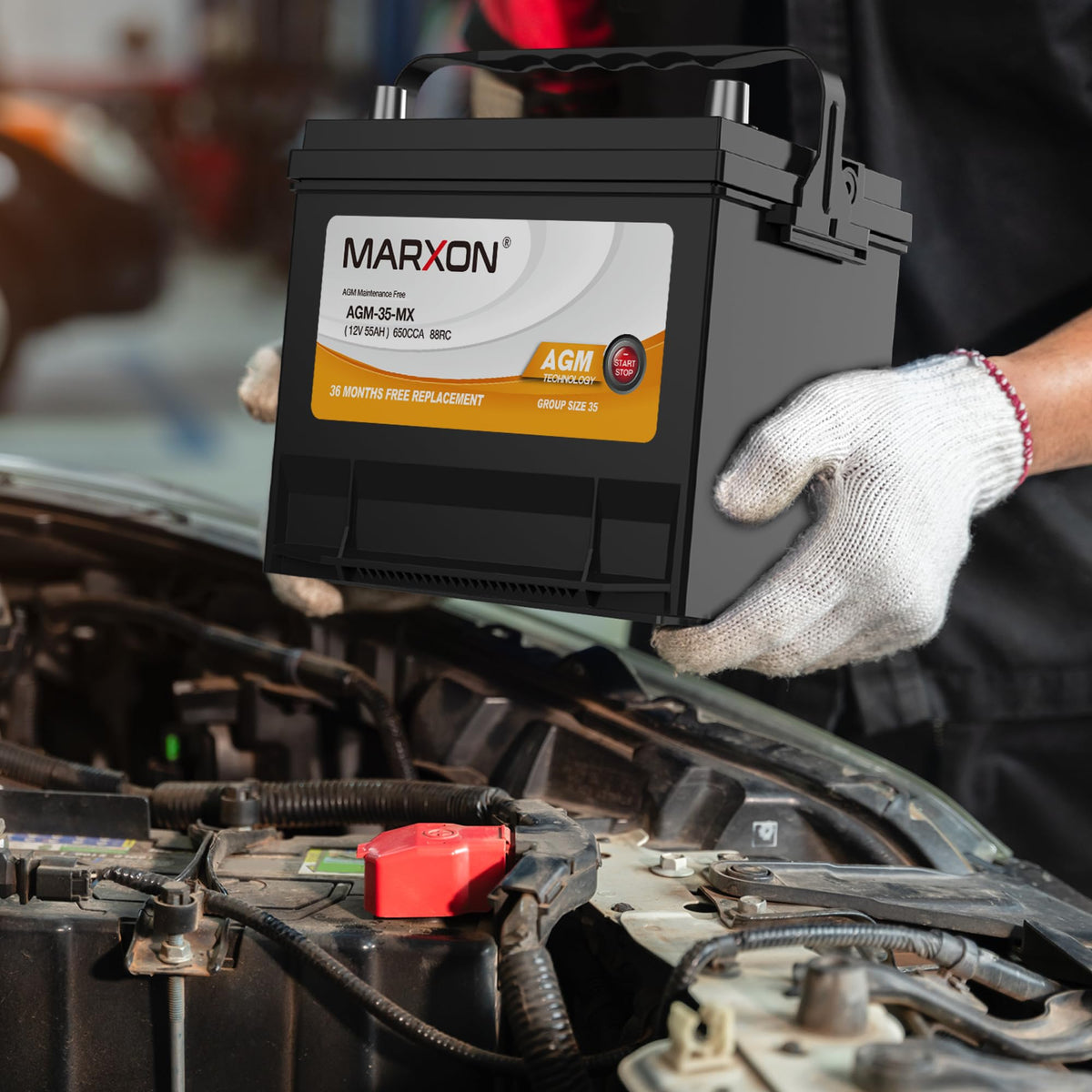 24F 12v 70AH 710CCA AGM Car Battery B238