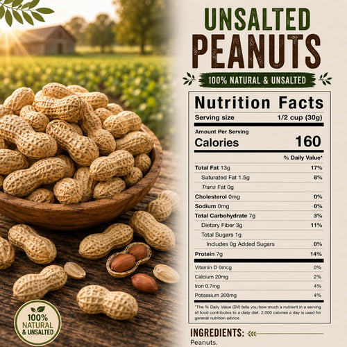 1 LB Unsalted Roasted Peanuts In Shell I1407