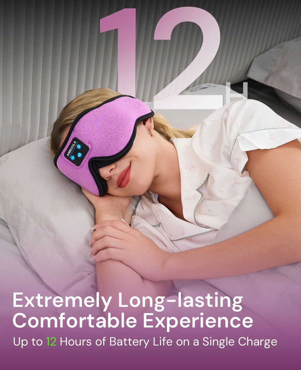 Bluetooth Sleep Mask with Blackout Eye Mask W787
