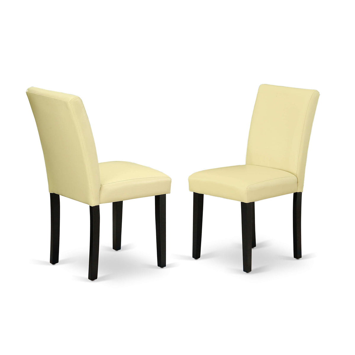 5 Piece Round Dining Table Set with Dropleaf and 4 Faux Leather Chairs H982267