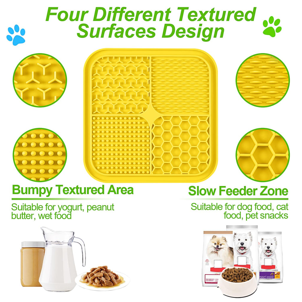 3PCS Lick Mat for Dogs and Cats with Suction Cups H58588