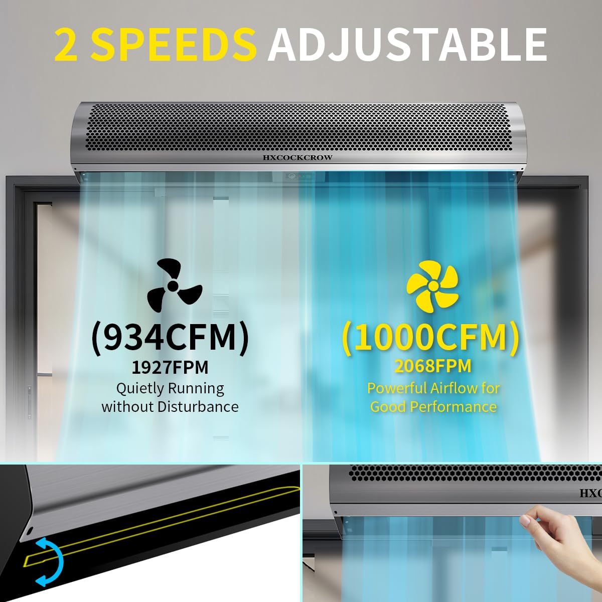 36 Inch Stainless Steel Air Curtain Door Fan P2864