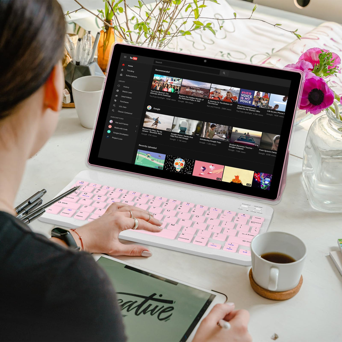 10 inch 2 in 1 Tablet with Keyboard S4543