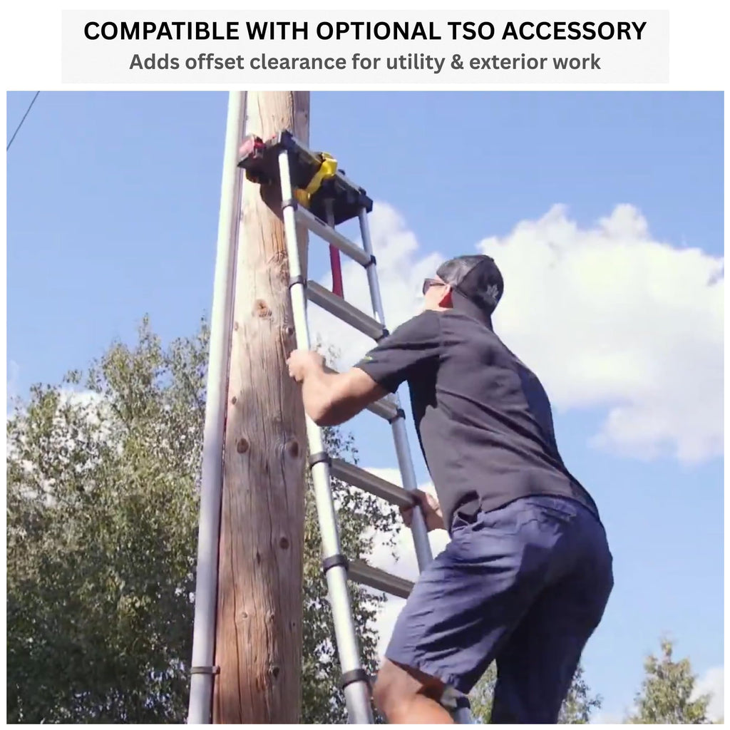 Telescoping Extension Ladder 14.5 ft 300 lb W656638