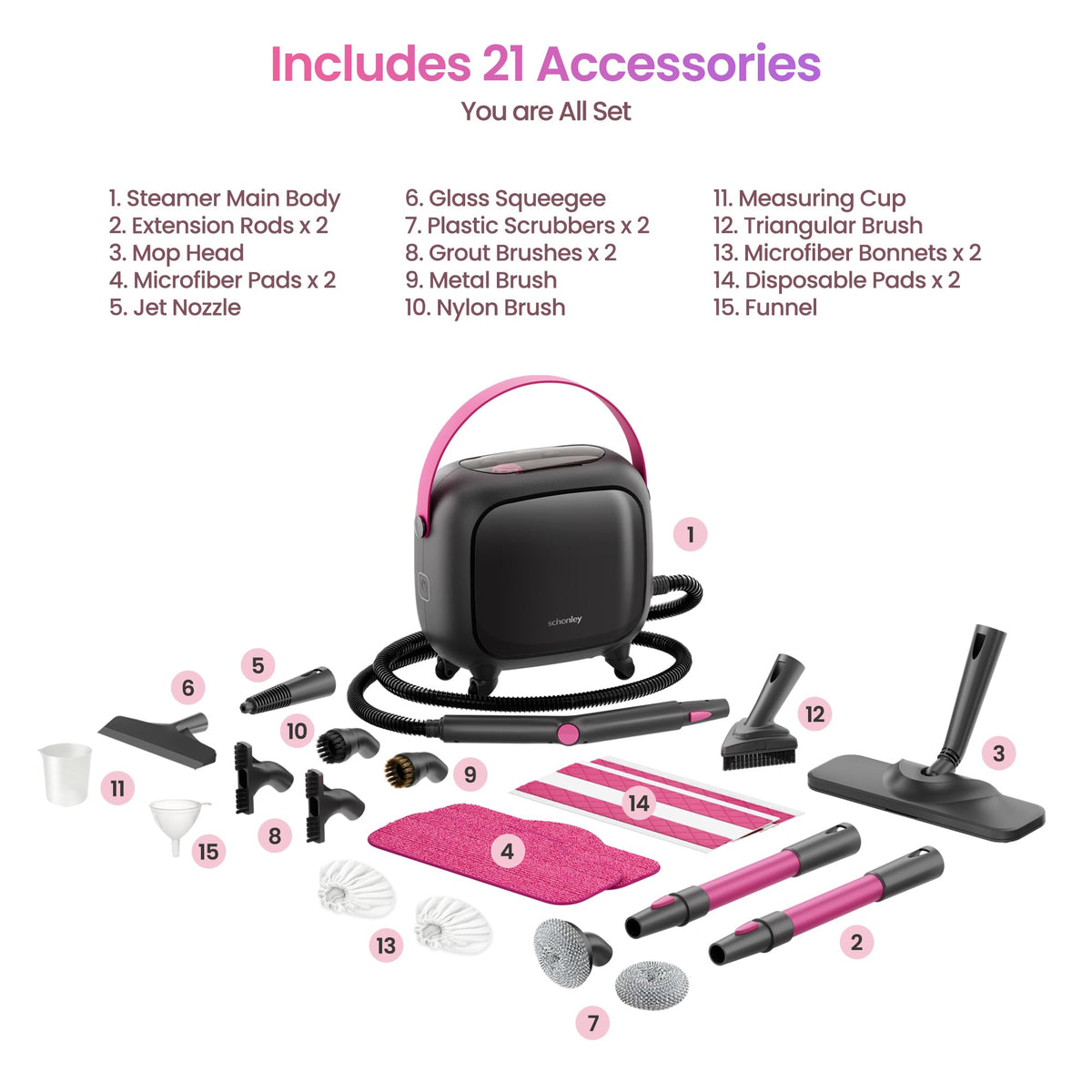 21-in-1 Steam Cleaner N894