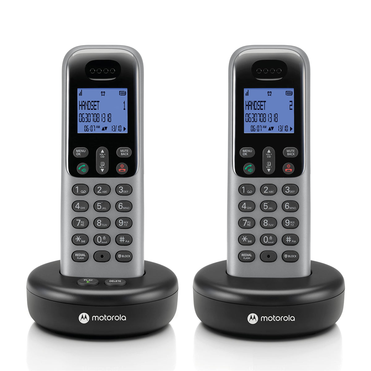 Cordless Phone with Answering Machine, 2 Handsets, Caller ID Z561