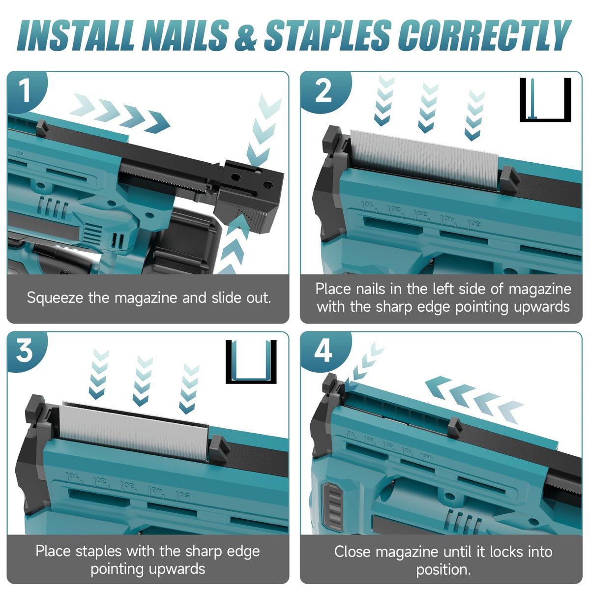 18 Gauge 2 in 1 Cordless Brad Nailer & Staple Gun Z856965