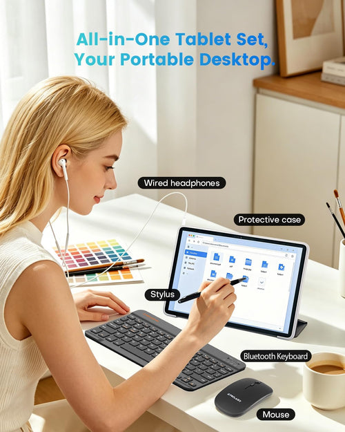 10.1" Android 2-in-1 Tablet Bundle with Keyboard Mouse Case D95157