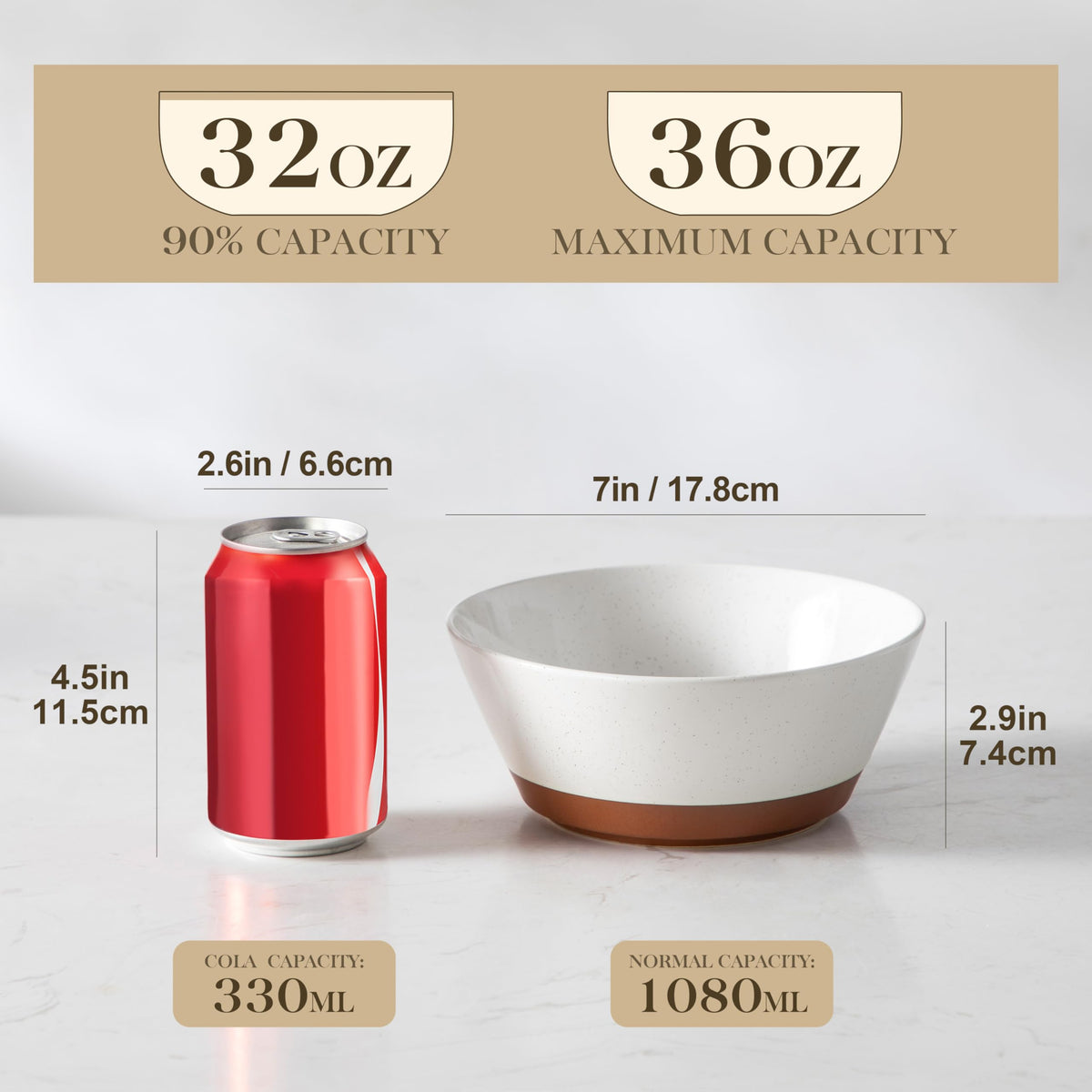Ceramic Soup Bowls Set of 4 Z18141