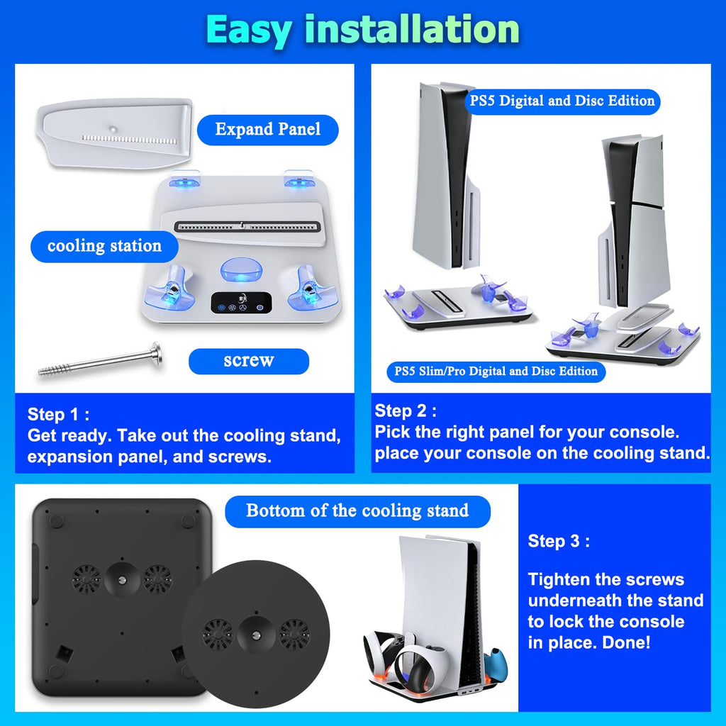 PS5 Cooling Station with Controller & PS VR2 Charger Z31514