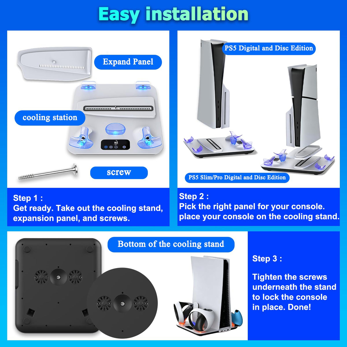 PS5 Cooling Station with Controller & PS VR2 Charger Z31514
