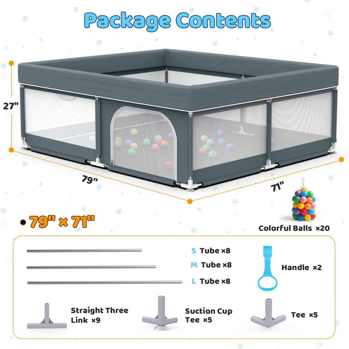 Large Baby Playpen D32514
