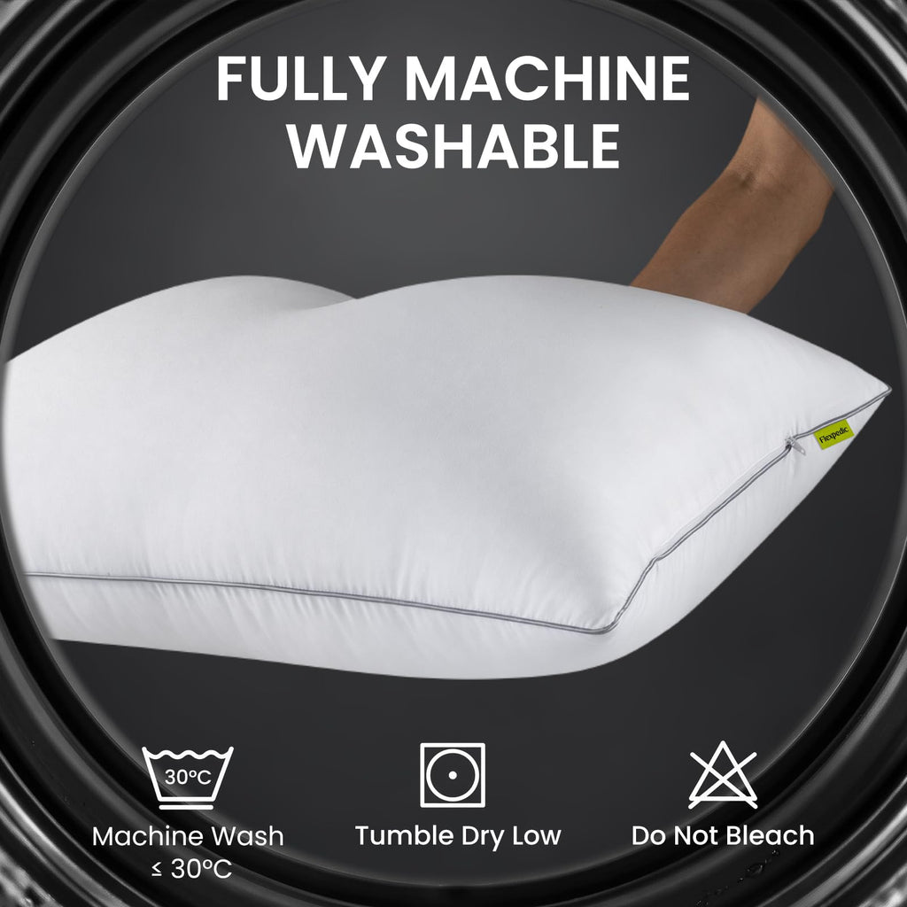 King Size Set of 2 Firm Bed Pillows Z399