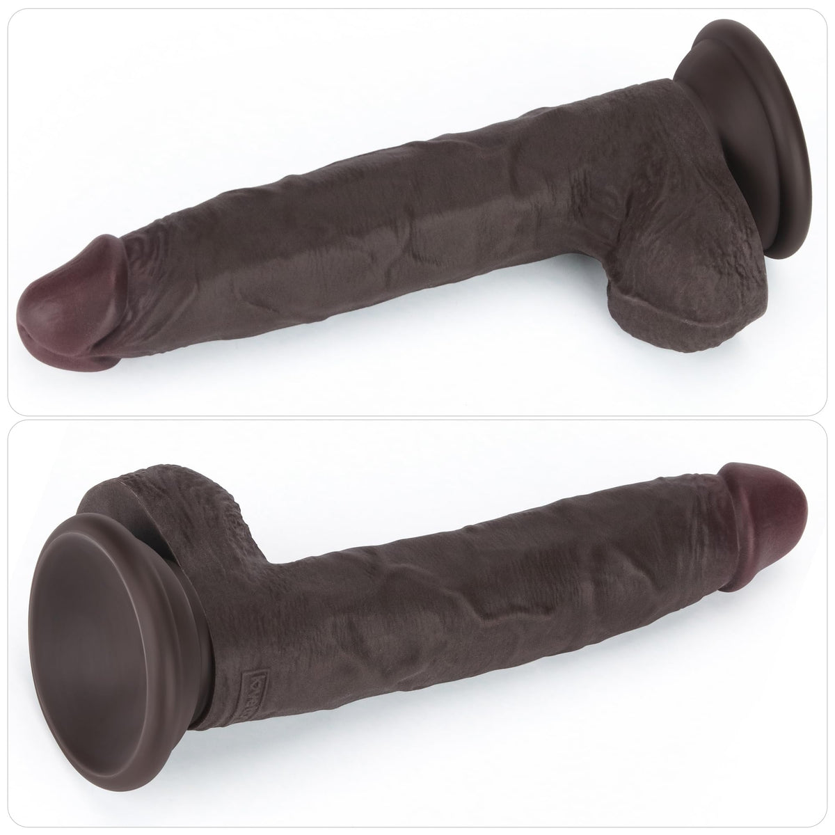 Black 7.5 Inch Dual Density Silicone Dildo D249267