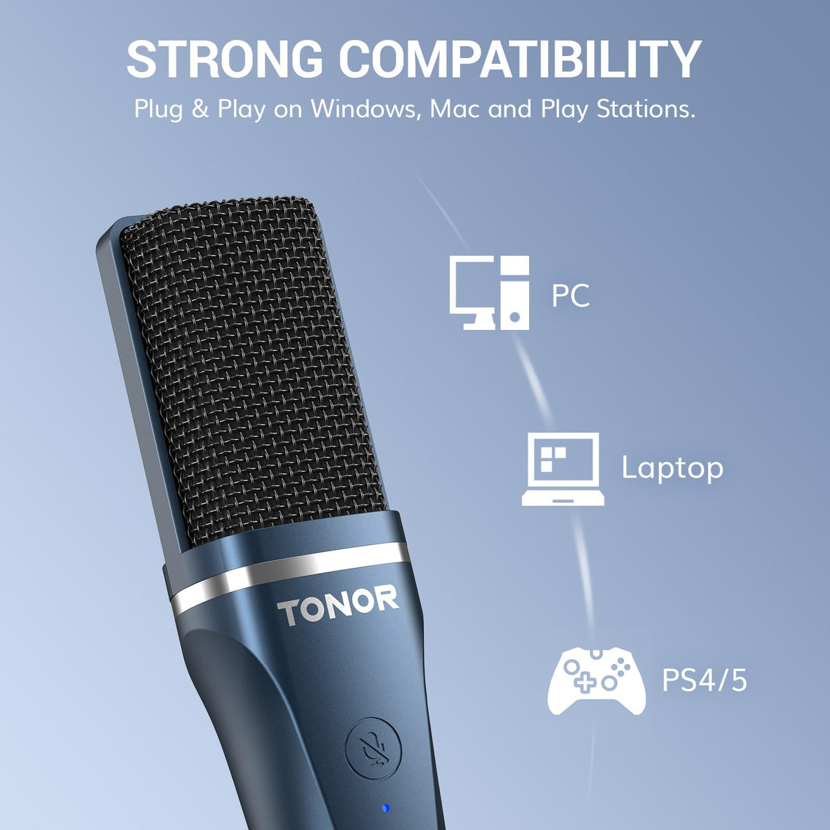 USB Cardioid Condenser Podcast Microphone S2898