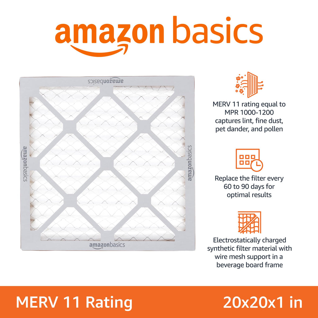 20x20x1 Air Filter 6-Pack MERV 11 F399