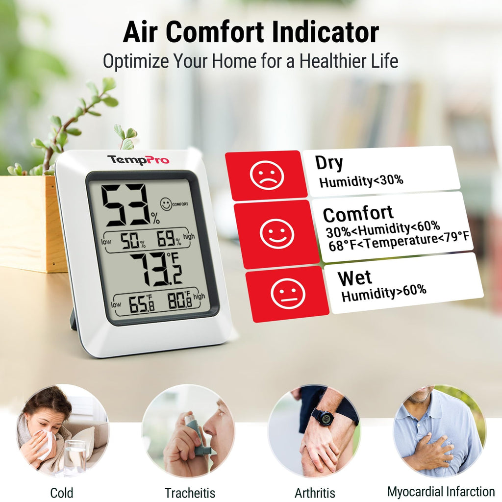 Digital Hygrometer Indoor Thermometer V20366