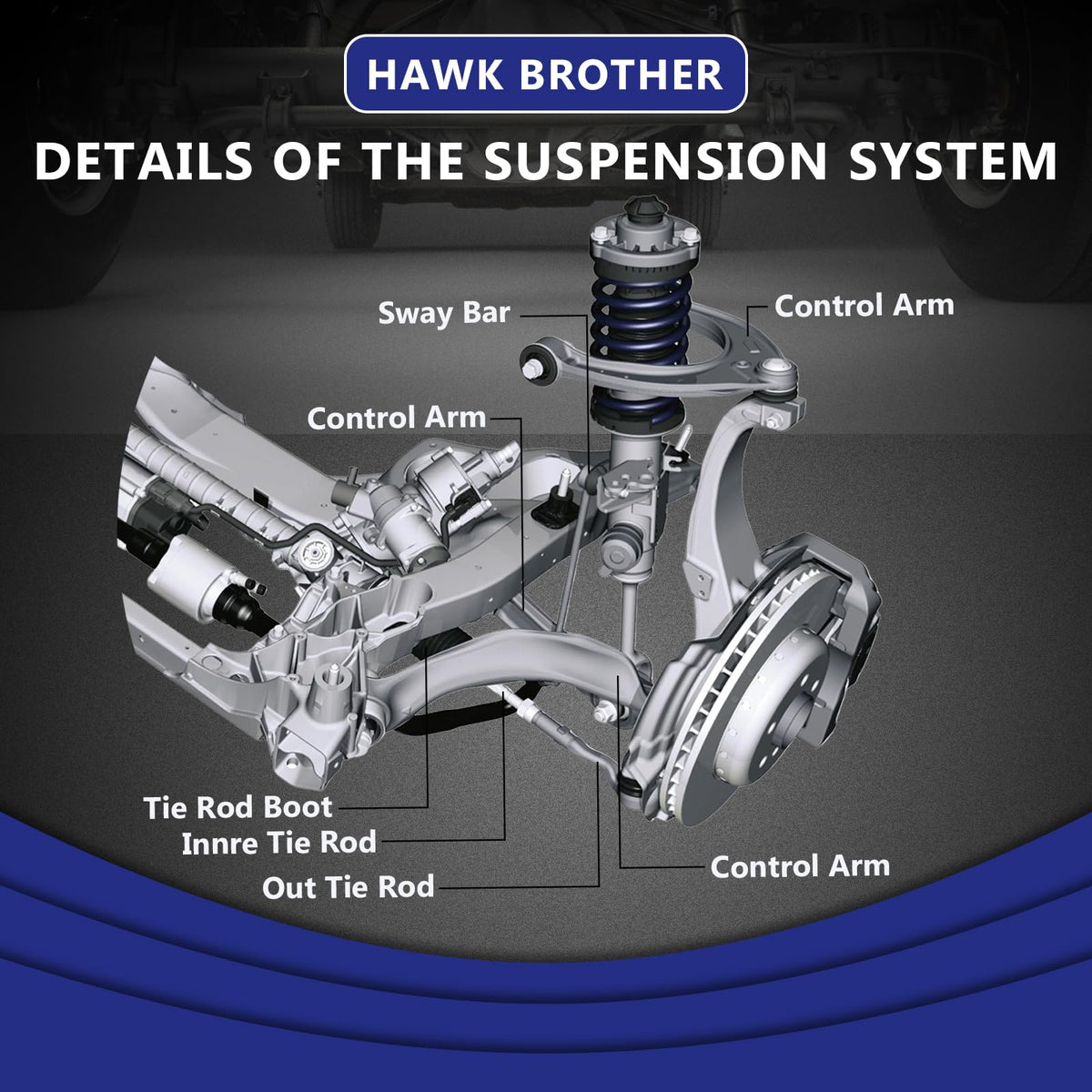 Front Lower Control Arm with Ball Joint Suspension Kit D8797