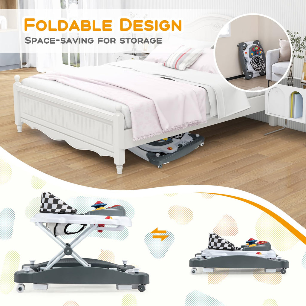 Foldable Adjustable Baby Walker with Wheels Z431