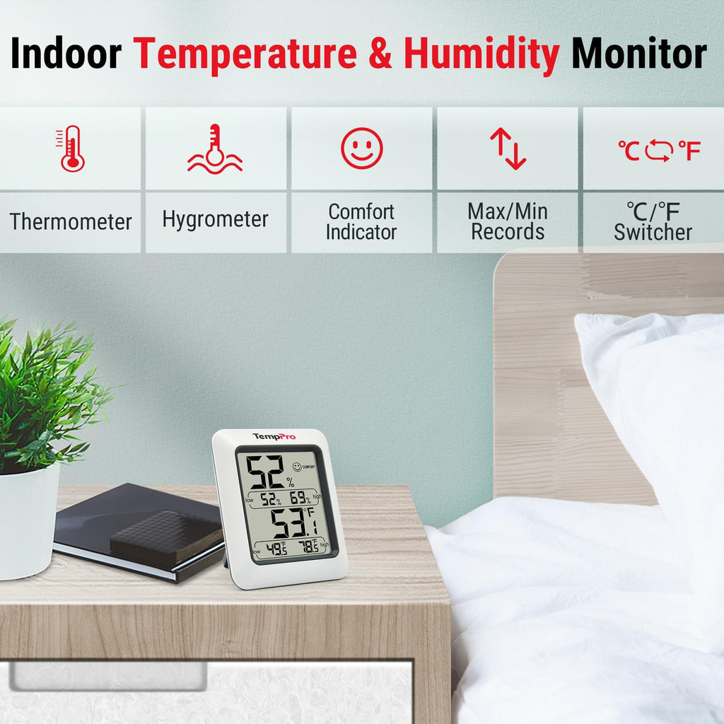 Digital Hygrometer Indoor Thermometer V20366