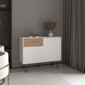 39" Wide Console Table with Two Cabinets, One Drawer and Four Shelves Q2353