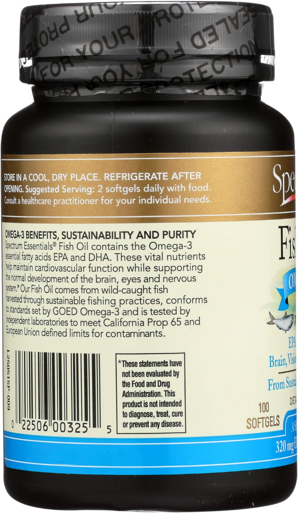 Fish Oil Omega-3 1000 mg 100 Count Softgels R533