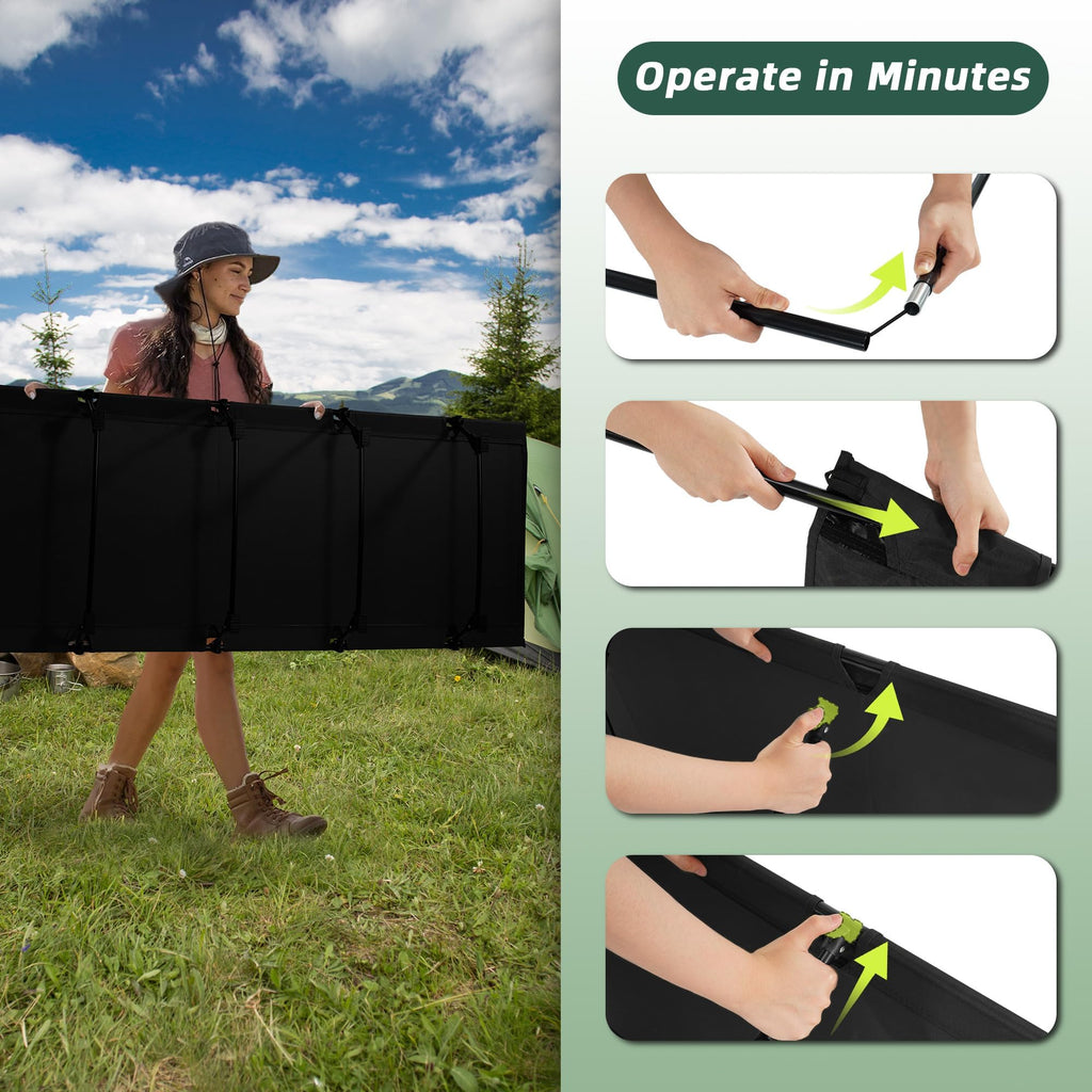 28" Extra Wide Portable Folding Camping Cot V866