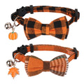 Orange Plaid Cat Collar B79178