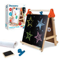 3-in-1 Tabletop Dry Erase Chalkboard Art Easel with Paper Roll H91458
