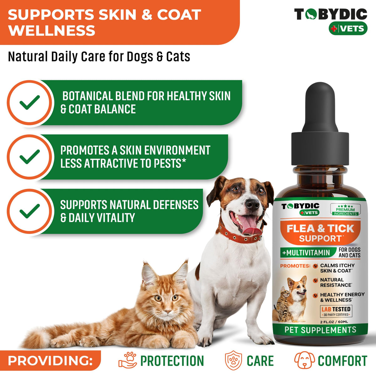 Oral Flea and Tick Prevention Supplement for Dogs and Cats Q396838