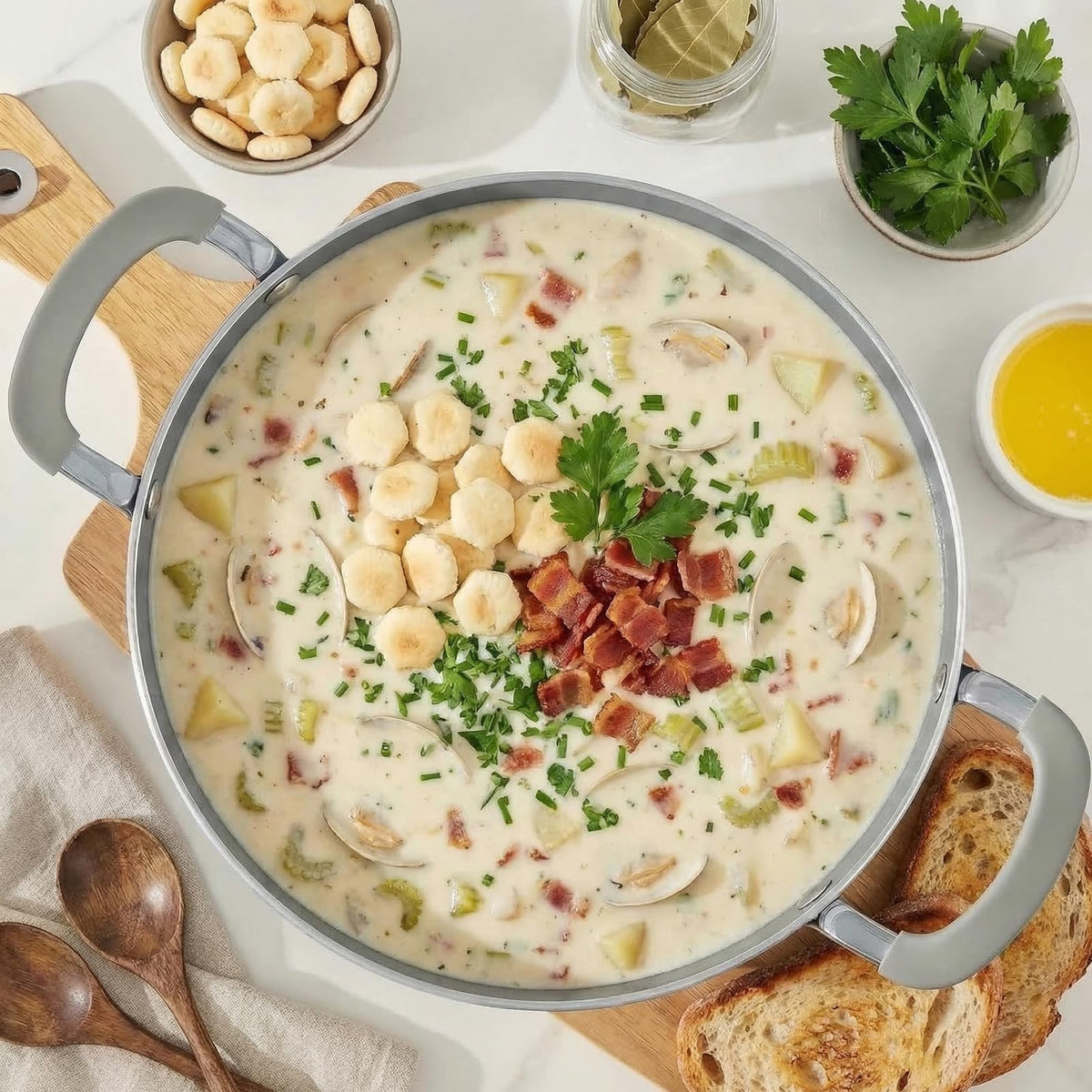 12QT Non Stick Ceramic Stock Pot with Lid S74839