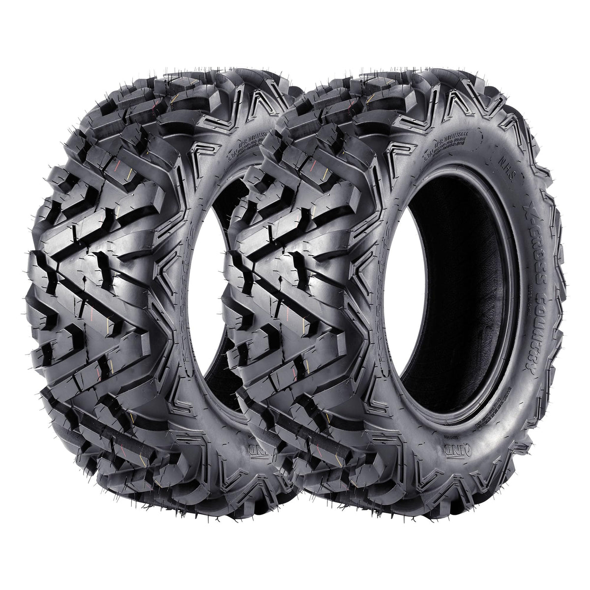 2 Pack 19x7-8 Tubeless All Terrain ATV Tires N11562