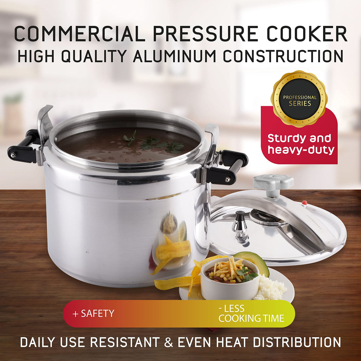 15.8-Quart Aluminum Pressure Cooker N78290